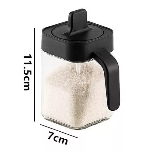 SET DE 3 ESPECIEROS FRASCOS PARA CONDIMENTOS CON SU BASE Y CUCHARA - 5