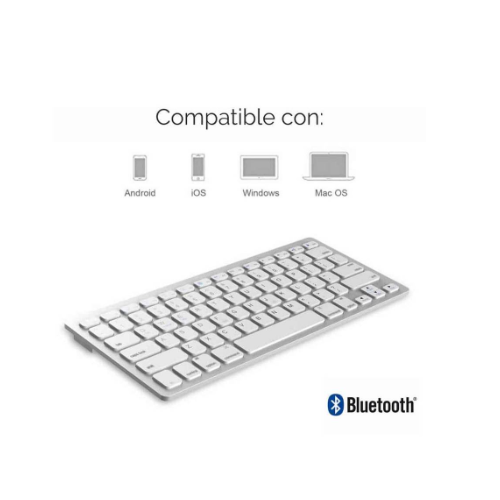 TECLADO BLUETOOTH WEIBO ESPAÑOL ULTRADELGADO - 3