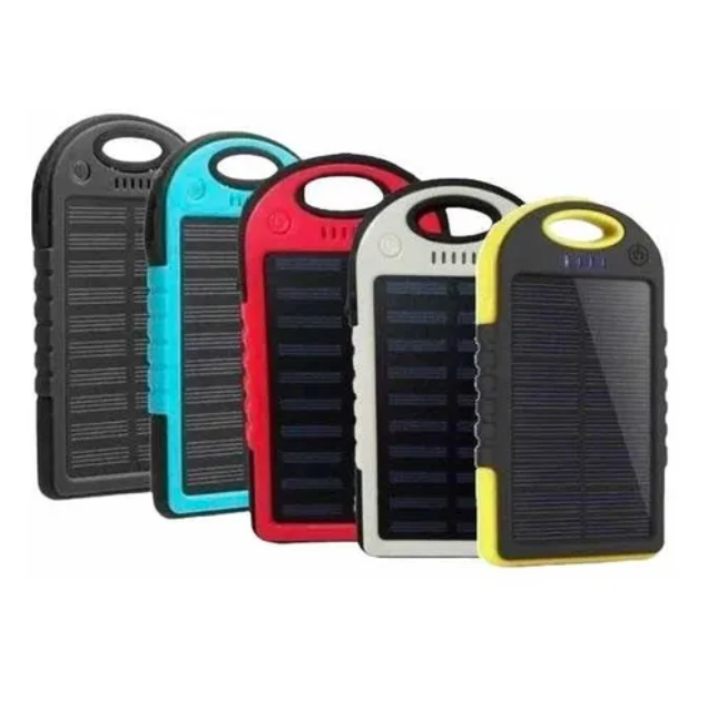 CARGADOR SOLAR PORTÁTIL POWER BANK INALÁMBRICO DUAL USB - 1