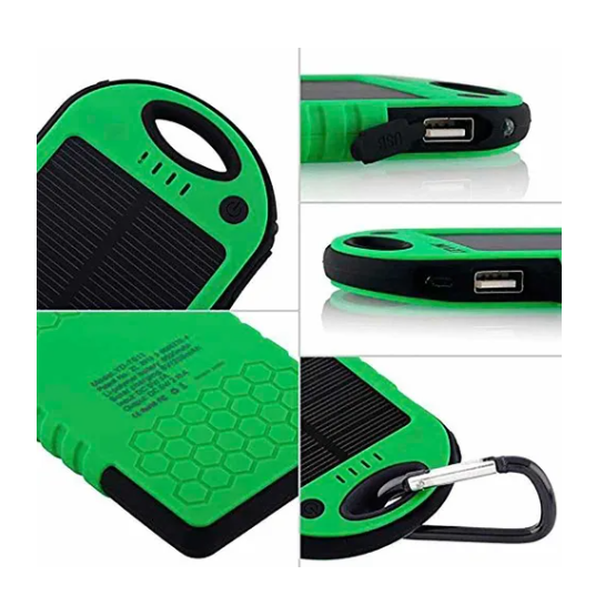 CARGADOR SOLAR PORTÁTIL POWER BANK INALÁMBRICO DUAL USB - 2