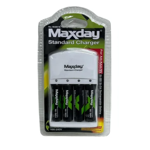 KIT CARGADOR DE PILAS + 4 PILAS DOBLE A DE 4800 MAH - 3
