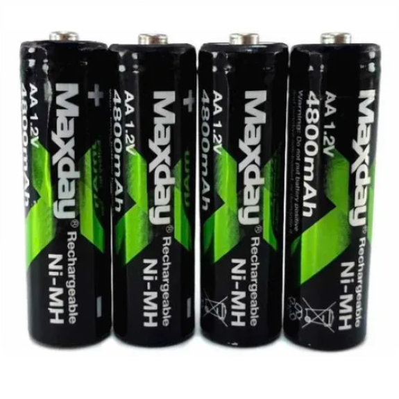 KIT CARGADOR DE PILAS + 4 PILAS DOBLE A DE 4800 MAH - 6