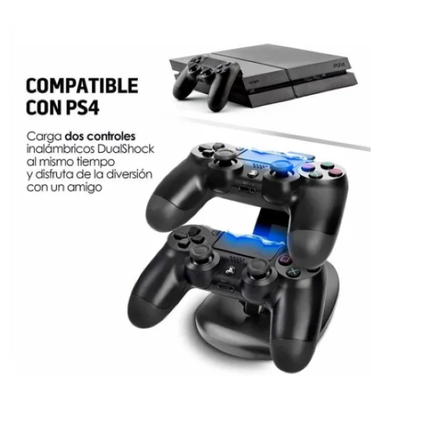 BASE SOPORTE DE CARGA PARA MANDO CONTROL PLAYSTATION 4 - 4