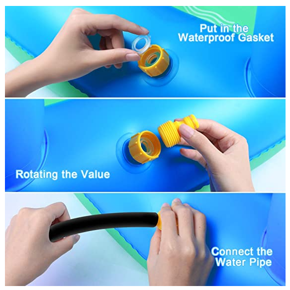 PISCINA INFLABLE NIÑOS 3 EN 1 CON DELFINES QUE SALPICAN AGUA - 7