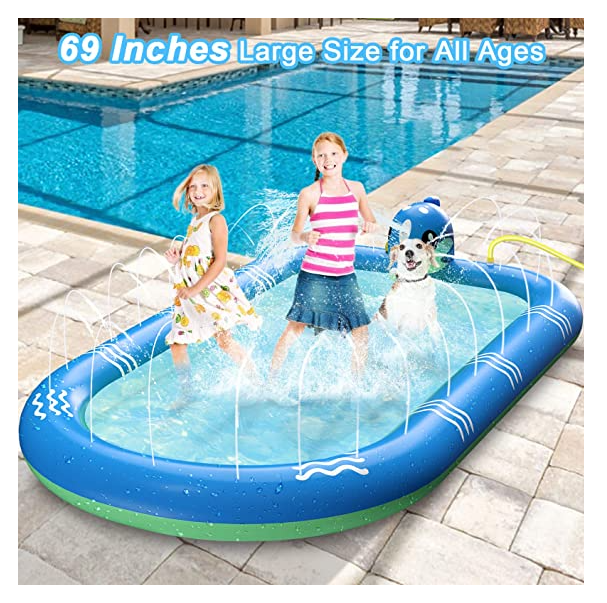 PISCINA INFLABLE NIÑOS 3 EN 1 CON DELFINES QUE SALPICAN AGUA - 8