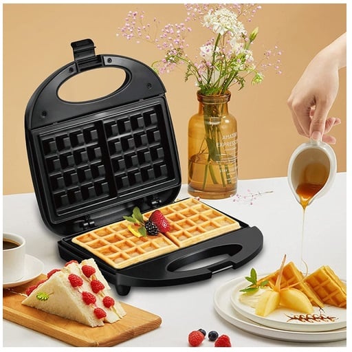 WAFLERA ELÉCTRICA MAQUINA HACER WAFLES CAPACIDAD 2