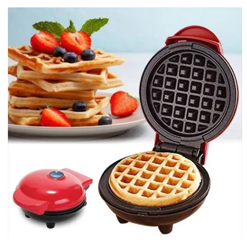 WAFLERA MINI MÁQUINA HACER WAFFLES FÁCIL USO CAPACIDAD 1
