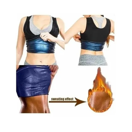 FAJA EFECTO SAUNA PROMUEVE LA SUDORACIÓN FAJA REDUCTORA PARA MUJER XXL/XXXL - 4