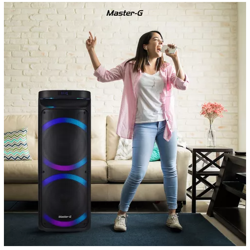 PARLANTE MASTER G KARAOKE BLUETOOTH 8 X2 60W MGPHANTOM - 5