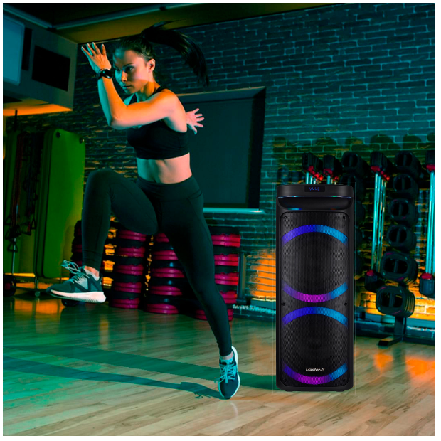 PARLANTE MASTER G KARAOKE BLUETOOTH 8 X2 60W MGPHANTOM - 7