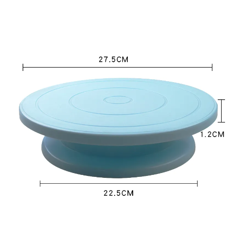 BASE PARA DECORAR TORTAS PLATO GIRATORIO CELESTE - 2