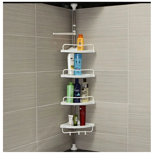 ESTANTE ESQUINA ORGANIZADOR DUCHA BAÑO ACERO - 1