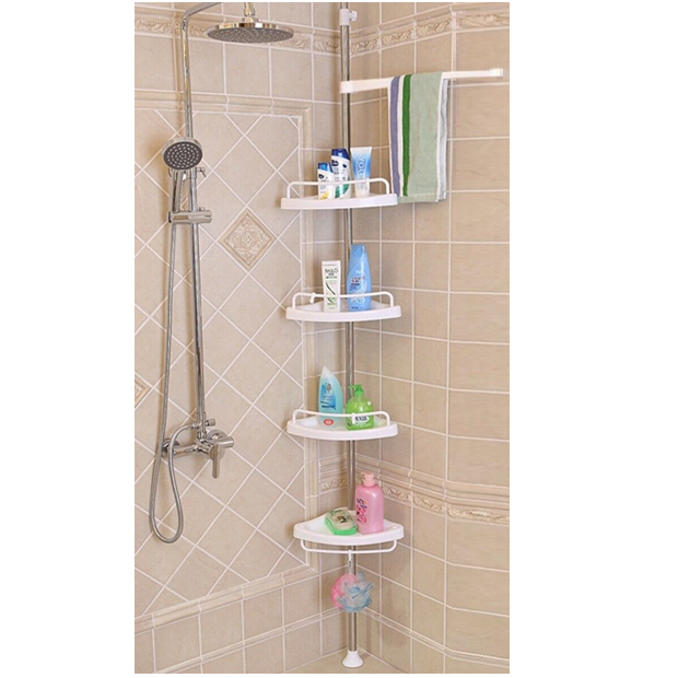ESTANTE ESQUINA ORGANIZADOR DUCHA BAÑO ACERO - 5