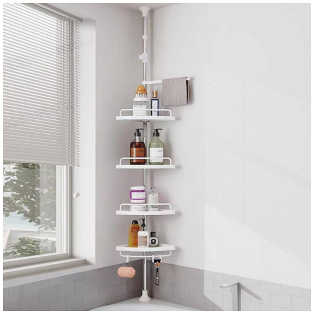 ESTANTE ESQUINA ORGANIZADOR DUCHA BAÑO ACERO - 9