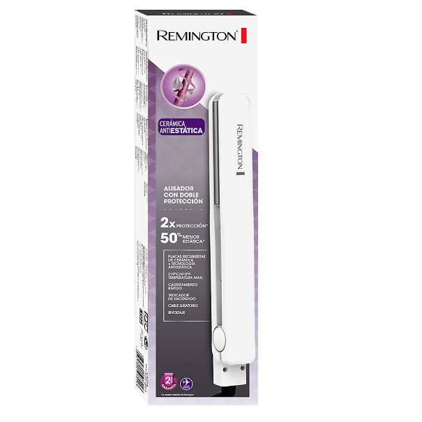 PLANCHA DE CABELLO ALISADORA REMINGTON CON CERÁMICA Y ANTIESTÁTICA - 2