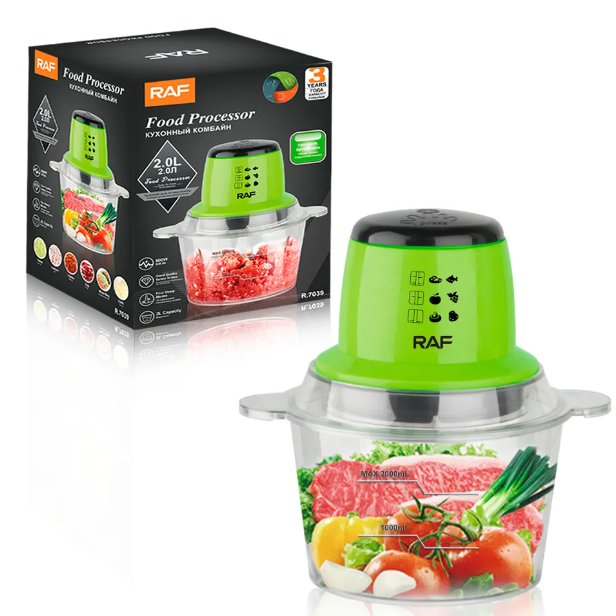 PICADOR RAF PROCESADOR ELÉCTRICO CARNES Y VERDURAS - 3