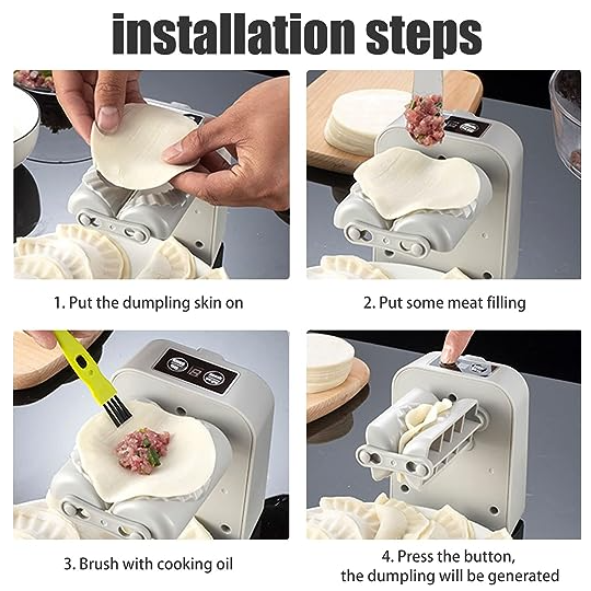 MÁQUINA AUTOMÁTICA HACER EMPANADAS DUMPLINGS CAPACIDAD 1 - 2