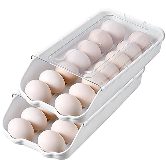 CAJA DE ALMACENAMIENTO DE HUEVOS PARA REFRIGERADOR - 4