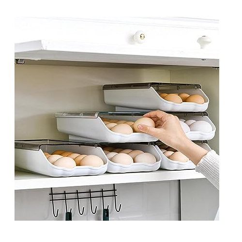CAJA DE ALMACENAMIENTO DE HUEVOS PARA REFRIGERADOR - 6