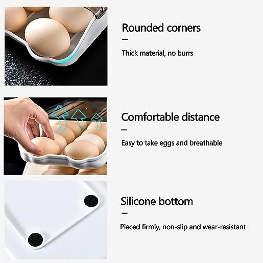 CAJA DE ALMACENAMIENTO DE HUEVOS PARA REFRIGERADOR - 7