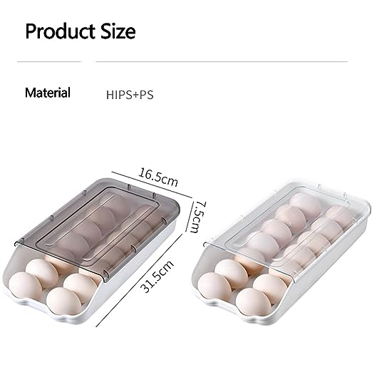 CAJA DE ALMACENAMIENTO DE HUEVOS PARA REFRIGERADOR - 8