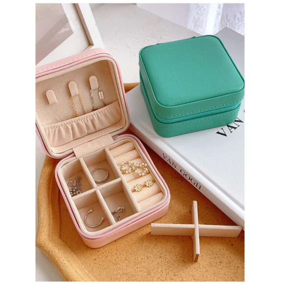 PEQUEÑO ESTUCHE JOYERO CAJA DE ALMACENAMIENTO DE VIAJE - 2