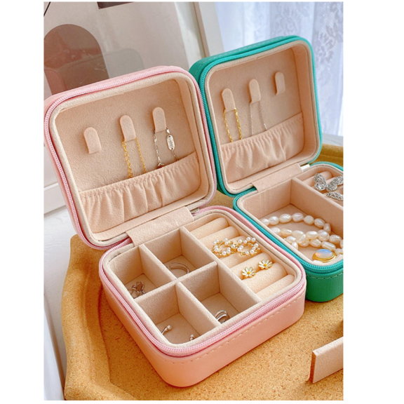 PEQUEÑO ESTUCHE JOYERO CAJA DE ALMACENAMIENTO DE VIAJE - 3