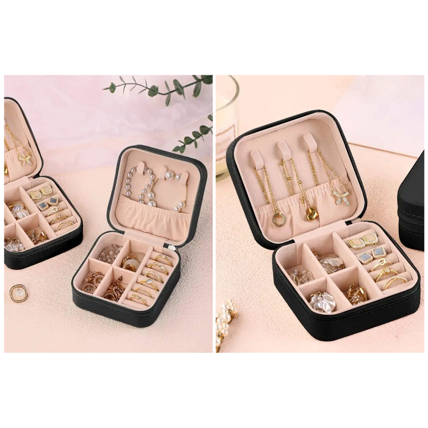 PEQUEÑO ESTUCHE JOYERO CAJA DE ALMACENAMIENTO DE VIAJE - 7