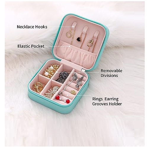 PEQUEÑO ESTUCHE JOYERO CAJA DE ALMACENAMIENTO DE VIAJE - 9
