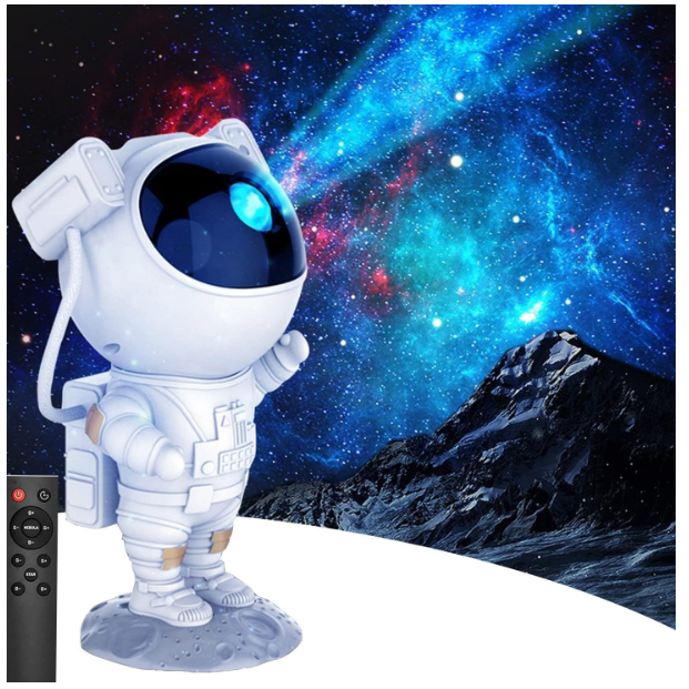 PROYECTOR ASTRONAUTA LUZ GALAXIA CON CONTROL - 1