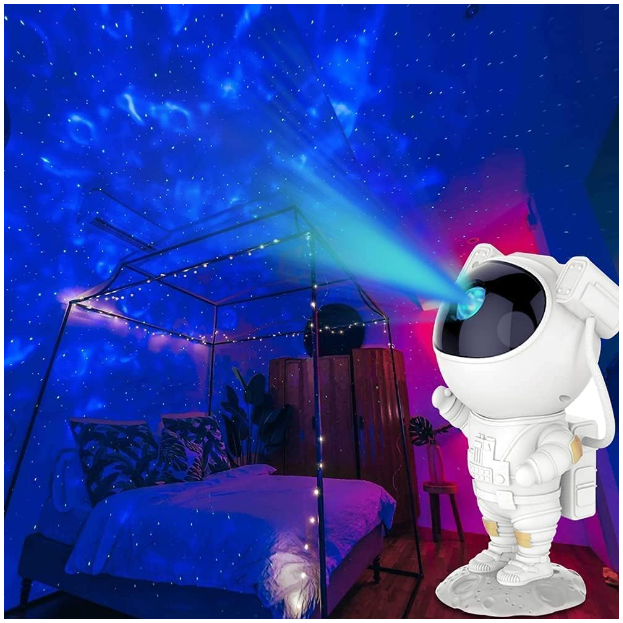 PROYECTOR ASTRONAUTA LUZ GALAXIA CON CONTROL - 6