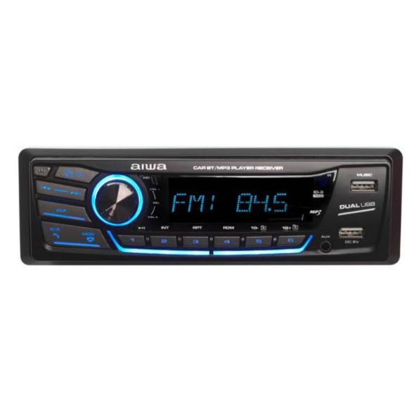 RADIO + PARLANTE AUTO AIWA CAW-2016BT 2 VÍAS CON CONTROL - 2