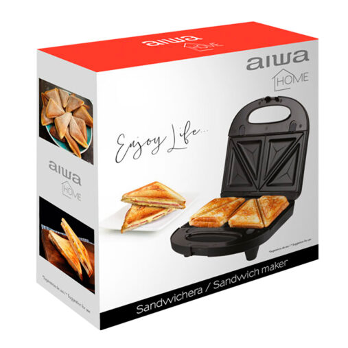 SANDWICHERA AIWA 700W COLOR NEGRO 2 PANES - 4