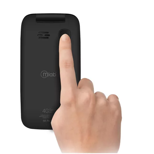 TELÉFONO SENIOR 4G ALMEJA NEGRO MLAD INCLUYE SIM CARD - 4