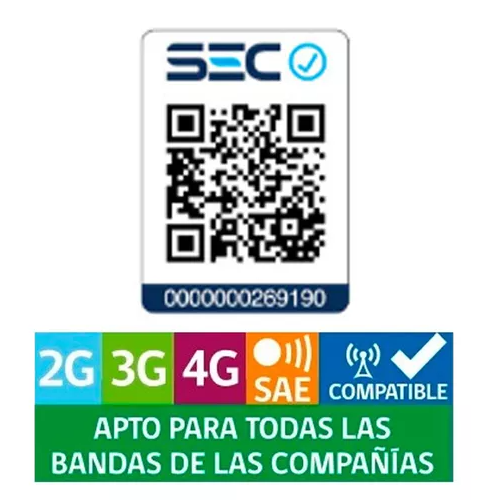 TELÉFONO SENIOR 4G ALMEJA NEGRO MLAD INCLUYE SIM CARD - 7