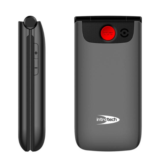 TELÉFONO INTROTECH SOS 4G SENIOR 4G CLAMSHELL PARA ADULTO MAYOR INCLUYE SIM CARD - 3
