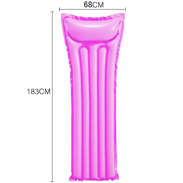 COLCHÓN INFLABLE DE 183X68CM COLCHONETA FUCSIA PARA PISCINA VERANO - 2
