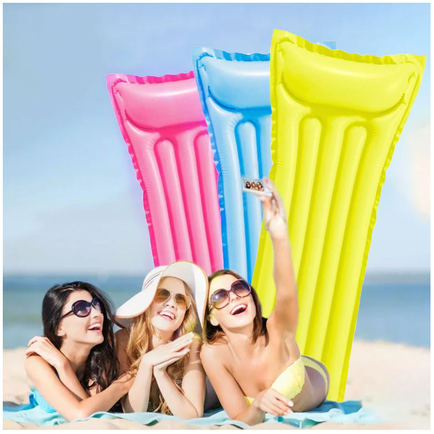COLCHÓN INFLABLE DE 183X68CM COLCHONETA FUCSIA PARA PISCINA VERANO - 3