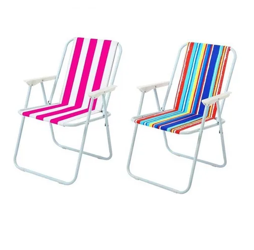 SET DE 3 SILLAS DE PLAYA CON APOYABRAZOS PLEGABLE VACACIONES VERANO - 4