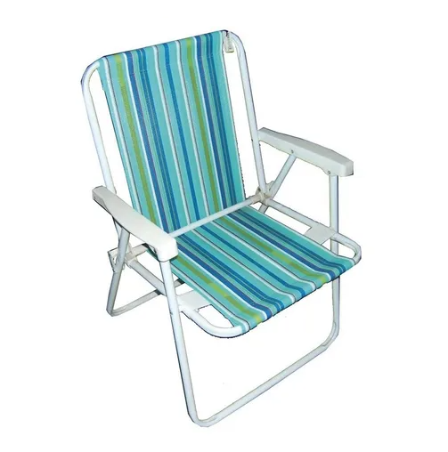 SET DE 3 SILLAS DE PLAYA CON APOYABRAZOS PLEGABLE VACACIONES VERANO - 6