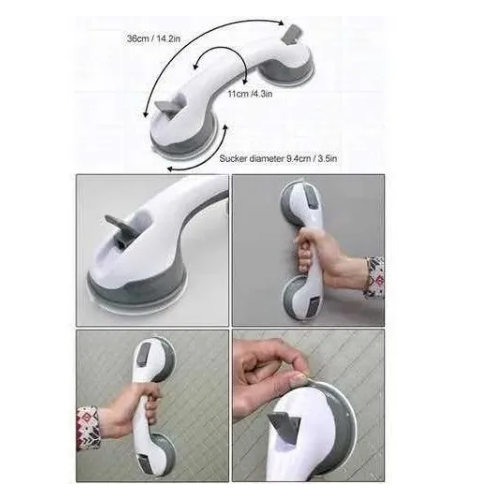 MANGO DE AGARRE DE SEGURIDAD DE TINA Y DUCHA SOPORTE RESISTENTE - 2