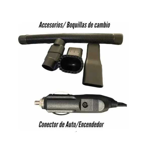 ASPIRADORA PORTÁTIL PARA AUTO 12V FÁCIL USO - 4