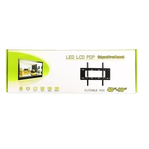 SOPORTE BASE PARED NEGRO TV PLANO 40-80" - 2