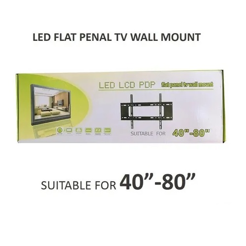 SOPORTE BASE PARED NEGRO TV PLANO 40-80" - 3