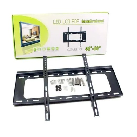 SOPORTE BASE PARED NEGRO TV PLANO 40-80" - 4