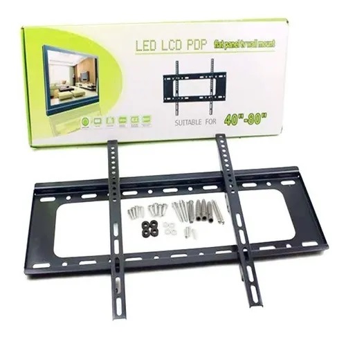 SOPORTE BASE PARED NEGRO TV PLANO 40-80" - 8