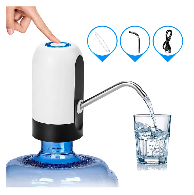BOMBA DISPENSADORA DE AGUA AUTOMÁTICO RECARGABLE USB - 7
