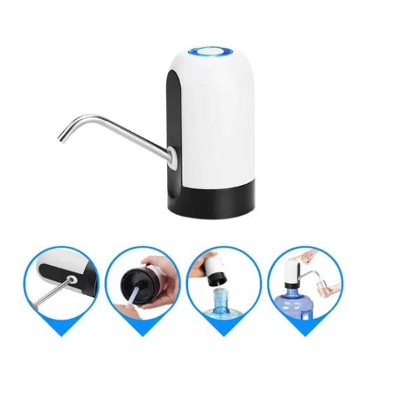 BOMBA DISPENSADORA DE AGUA AUTOMÁTICO RECARGABLE USB - 8