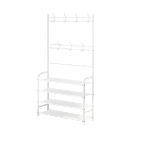 PERCHERO 3 EN 1 ESTANTE MULTIFUNCIONAL PARA ABRIGOS ZAPATOS CHAQUETAS - 2