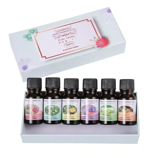 SET DE 6 ESENCIAS AROMÁTICAS DE 10ML ACEITE PARA HUMIDIFICADORES - 2